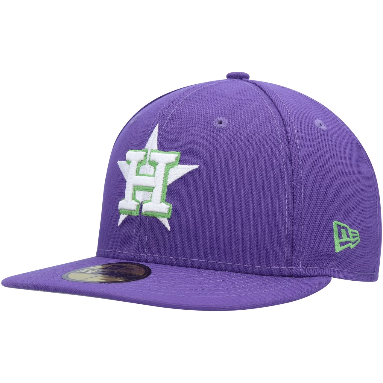Men's Houston Astros New Era Purple Lime Side Patch 59FIFTY Fitted Hat - Image 3
