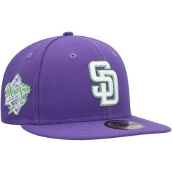 Men's San Diego Padres New Era Purple Lime Side Patch 59FIFTY Fitted Hat