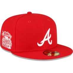 Men's Atlanta Braves New Era Red Sidepatch 59FIFTY Fitted Hat