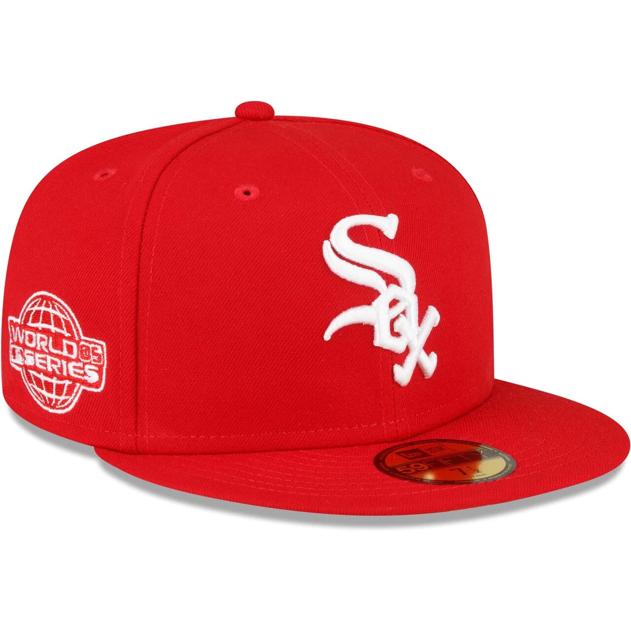 Men's Chicago White Sox New Era Red Sidepatch 59FIFTY Fitted Hat