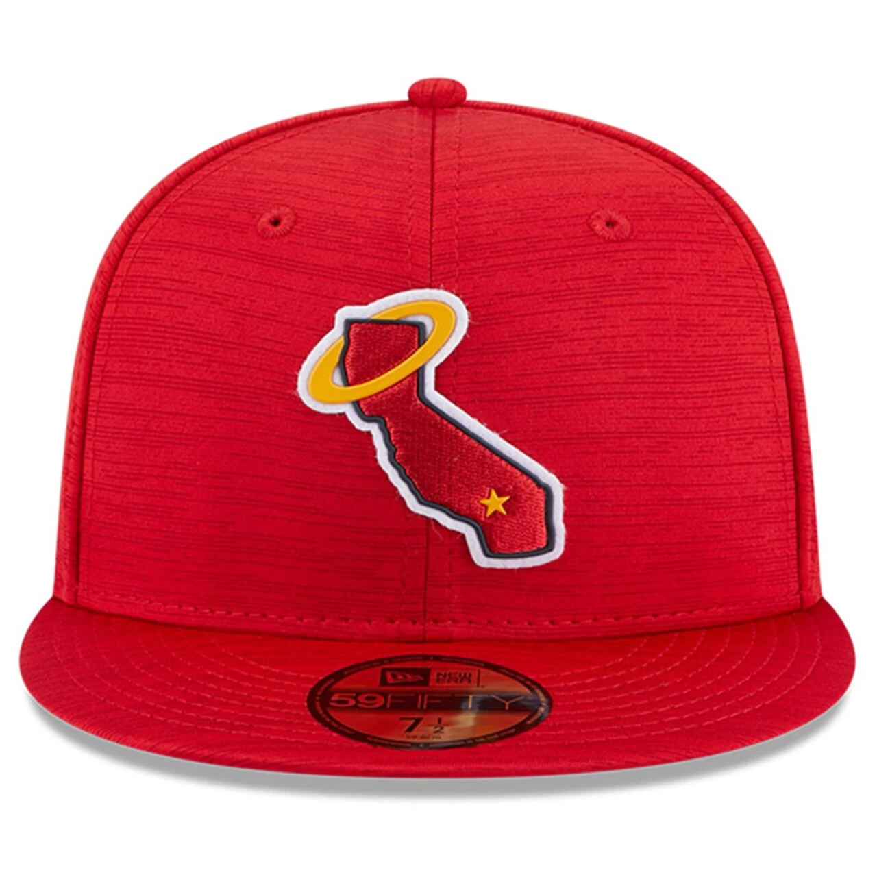 Men's Los Angeles Angels New Era Red 2023 Clubhouse 59FIFTY Fitted Hat - Image 2