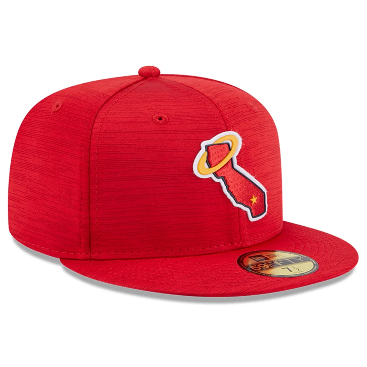 Men's Los Angeles Angels New Era Red 2023 Clubhouse 59FIFTY Fitted Hat - Image 3
