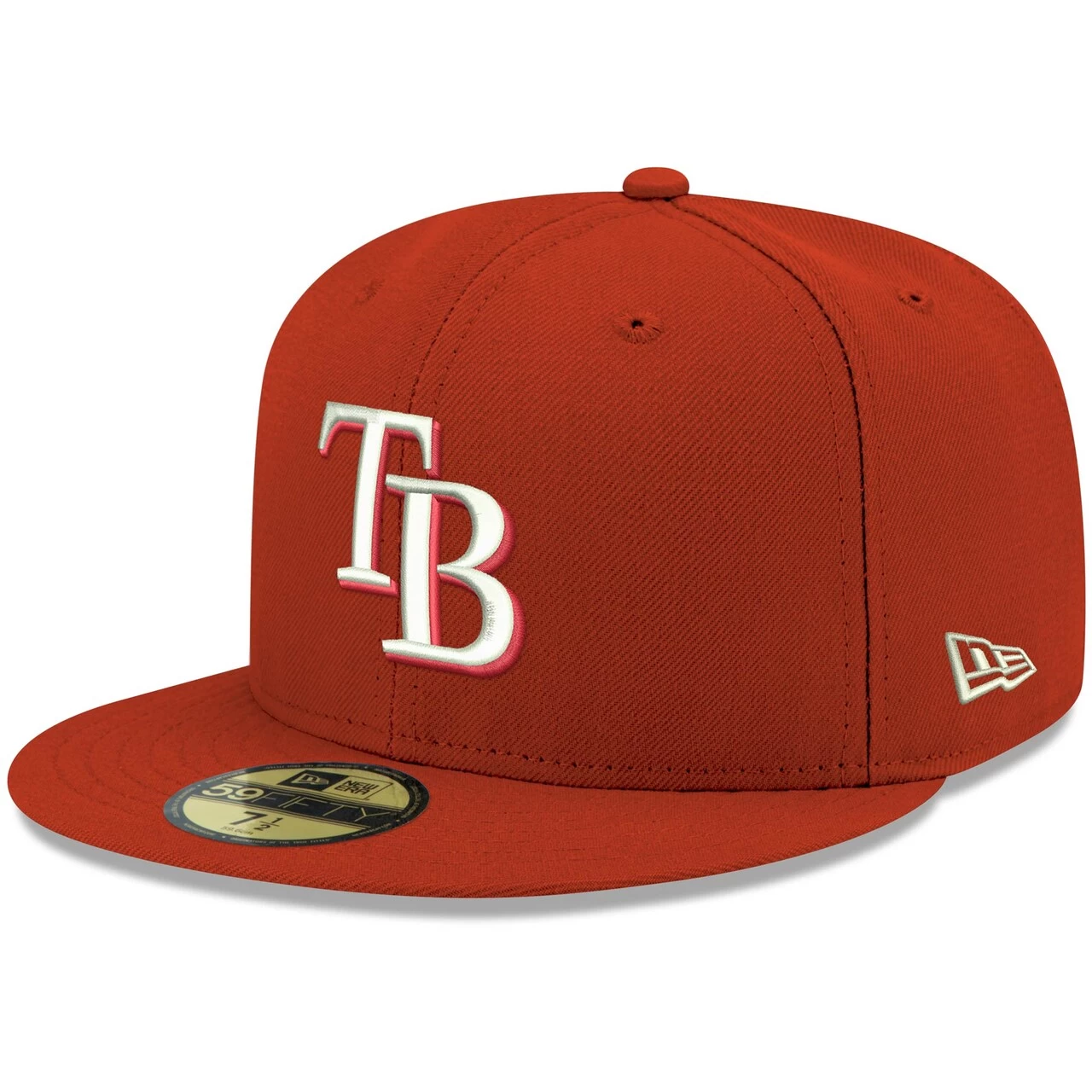 Men's Tampa Bay Rays New Era Red White Logo 59FIFTY Fitted Hat