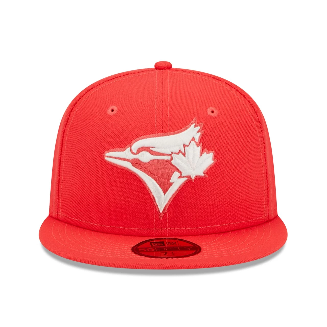 Men's Toronto Blue Jays New Era Red Lava Highlighter Logo 59FIFTY Fitted Hat - Image 2