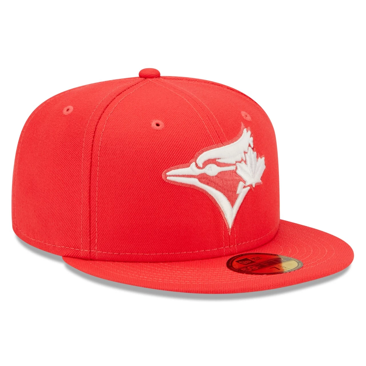 Men's Toronto Blue Jays New Era Red Lava Highlighter Logo 59FIFTY Fitted Hat - Image 3