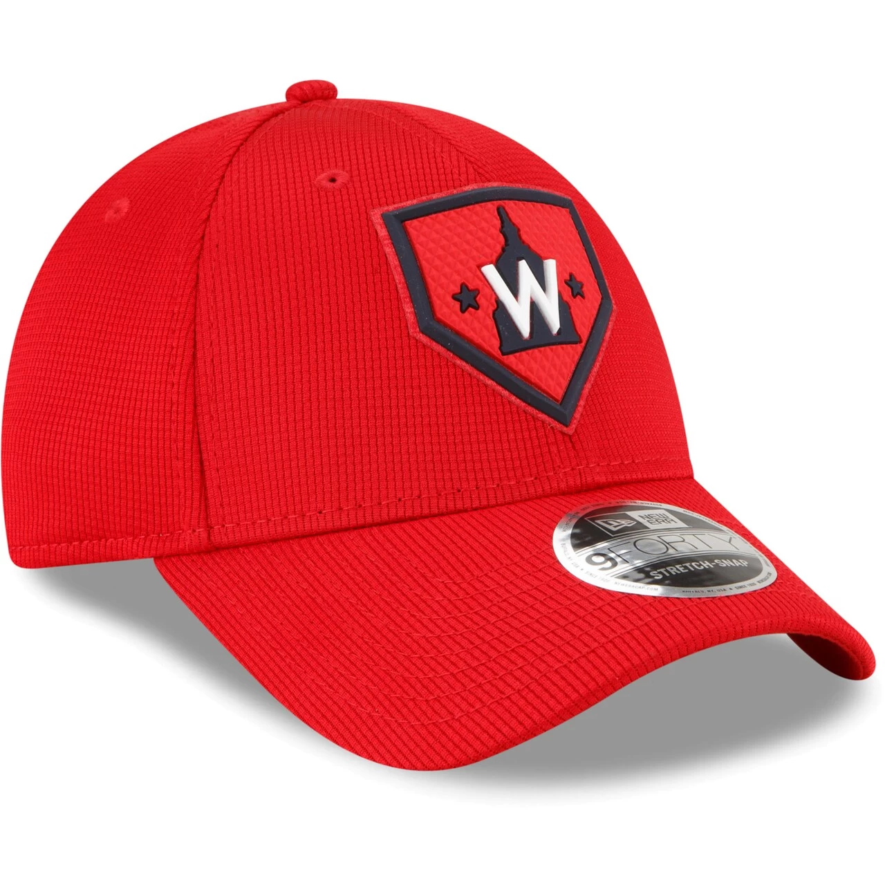 Men's Washington Nationals New Era Red 2022 Clubhouse 9FORTY Snapback Hat - Image 3