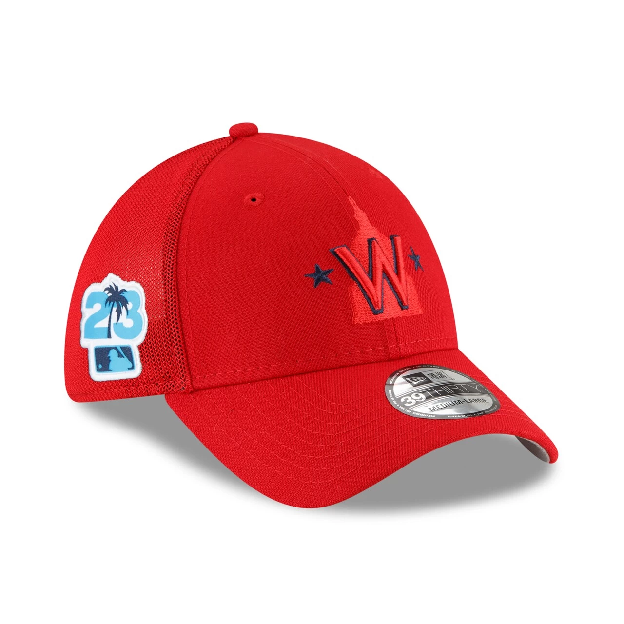 Men's Washington Nationals New Era Red 2023 Spring Training 39THIRTY Flex Hat