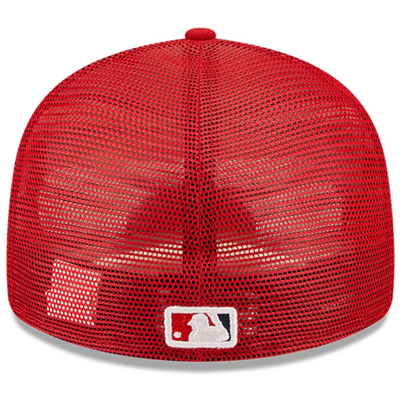 Men's Washington Nationals New Era Red Authentic Collection Mesh Back Low Profile 59FIFTY Fitted Hat - Image 4
