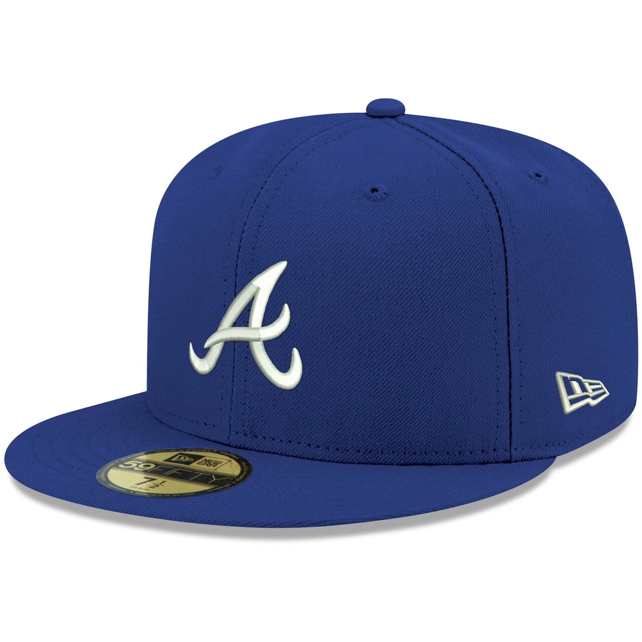 Men's Atlanta Braves New Era Royal White Logo 59FIFTY Fitted Hat