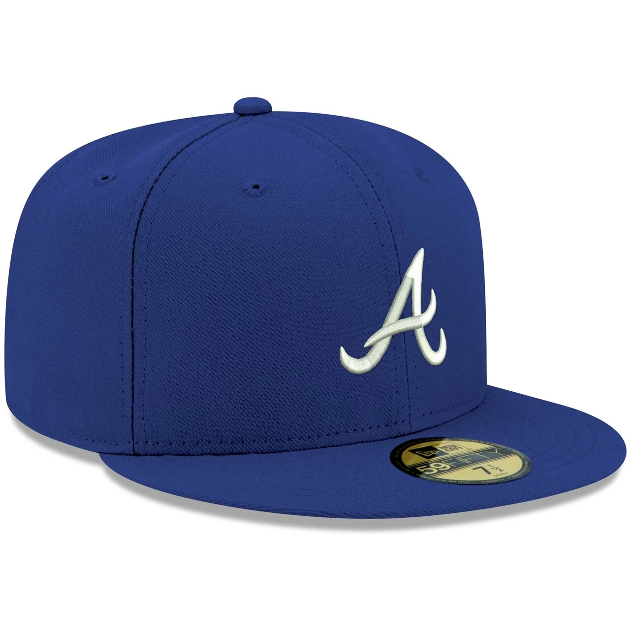 Men's Atlanta Braves New Era Royal White Logo 59FIFTY Fitted Hat - Image 3