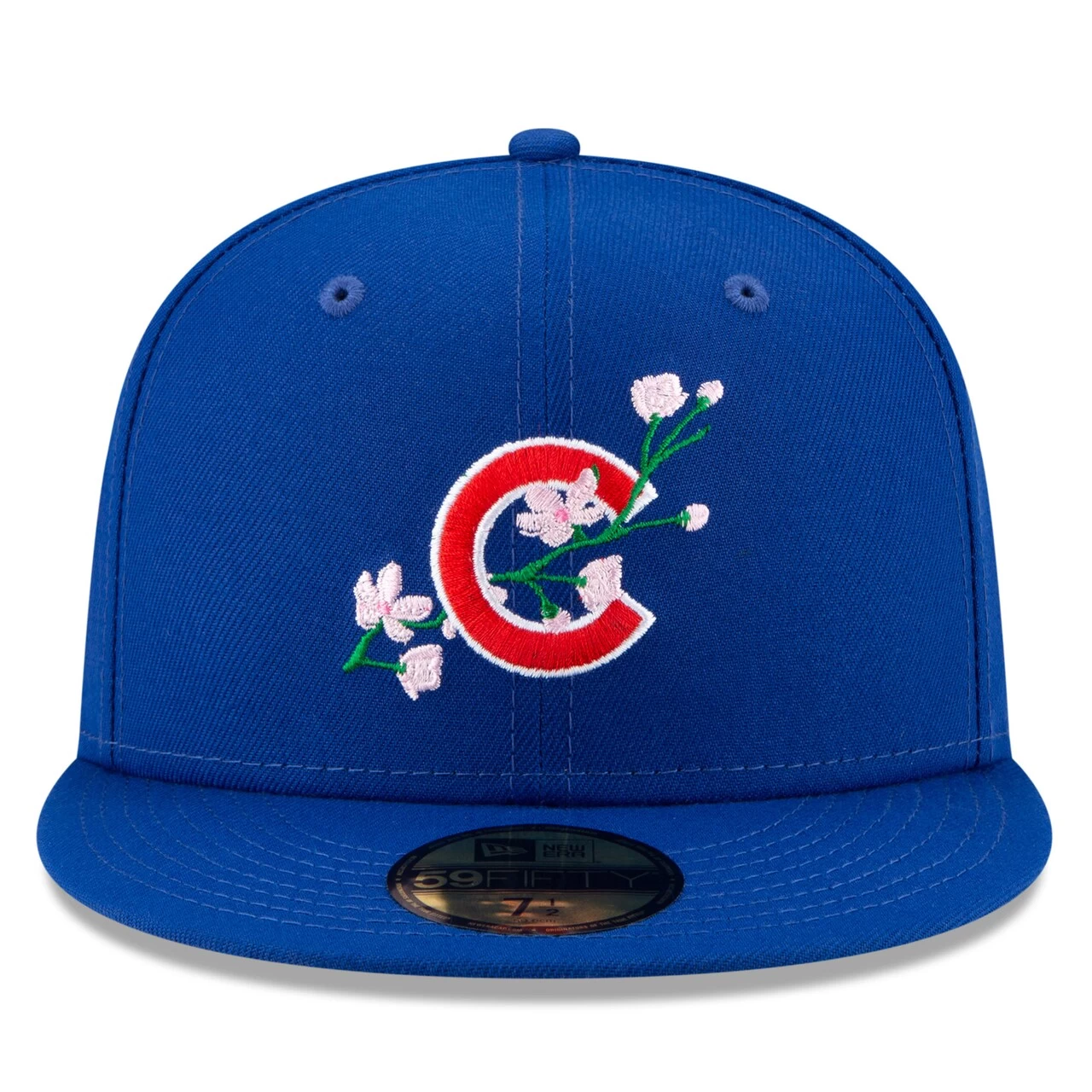 Men's Chicago Cubs New Era Royal 2016 World Series Bloom Side Patch 59FIFTY Fitted Hat - Image 2