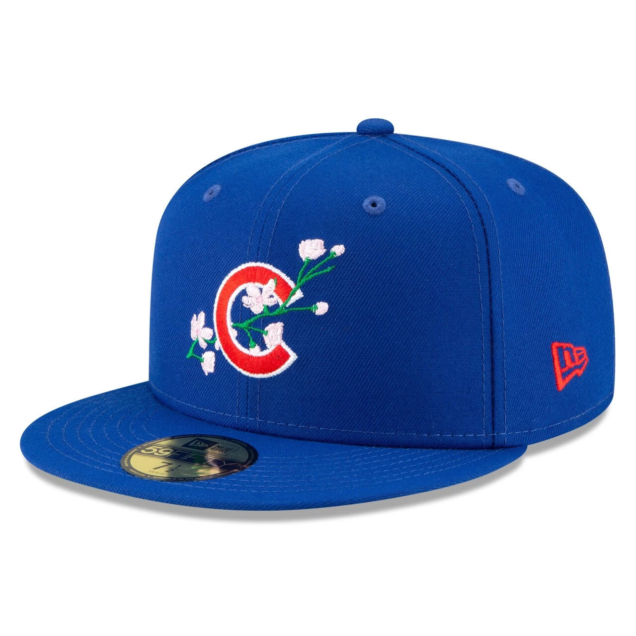 Men's Chicago Cubs New Era Royal 2016 World Series Bloom Side Patch 59FIFTY Fitted Hat - Image 3