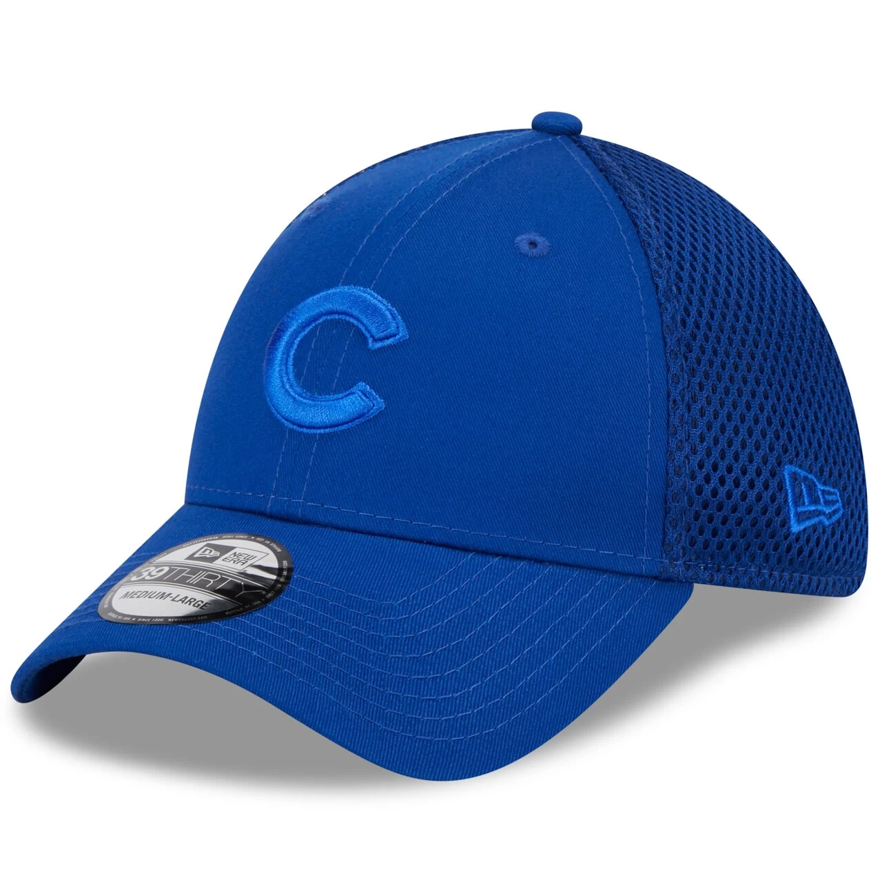 Men's Chicago Cubs New Era Royal Tonal Team Neo 39THIRTY Flex Hat