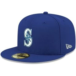 Men's Seattle Mariners New Era Royal White Logo 59FIFTY Fitted Hat