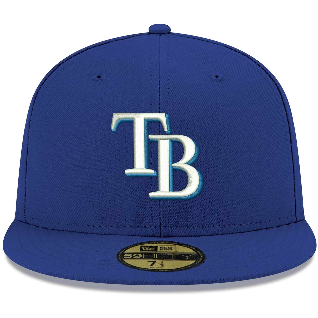 Men's Tampa Bay Rays New Era Royal White Logo 59FIFTY Fitted Hat - Image 2