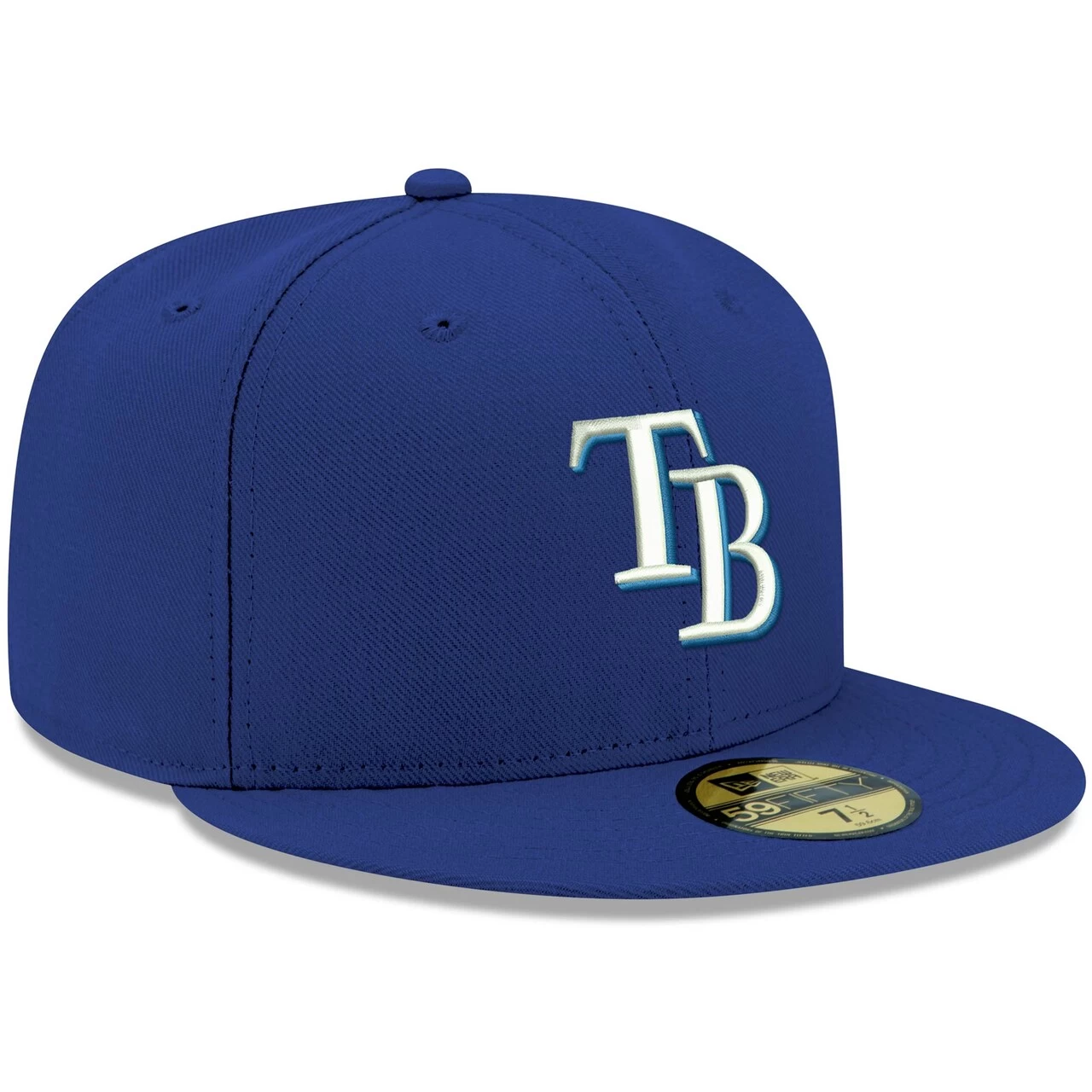 Men's Tampa Bay Rays New Era Royal White Logo 59FIFTY Fitted Hat - Image 3