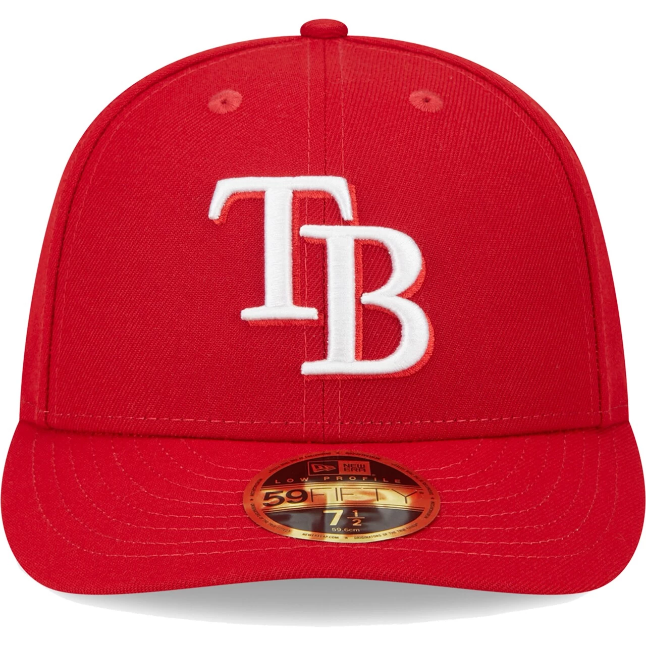 Men's Tampa Bay Rays New Era Scarlet Low Profile 59FIFTY Fitted Hat - Image 2