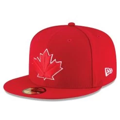 Men's Toronto Blue Jays New Era Scarlet Turn Back The Clock 59FIFTY Fitted Hat