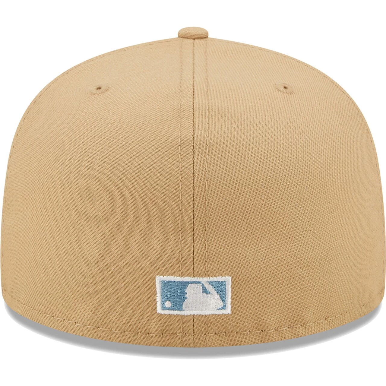Men's Chicago Cubs New Era Tan 100 Years At Wrigley Field Sky Blue Undervisor 59FIFTY Fitted Hat - Image 4