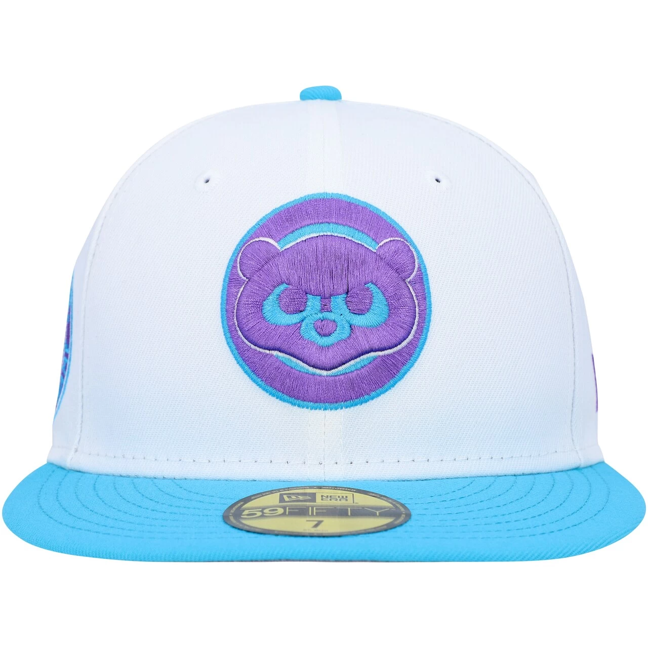 Men's Chicago Cubs New Era White 1947 MLB All-Star Game Vice 59FIFTY Fitted Hat - Image 2