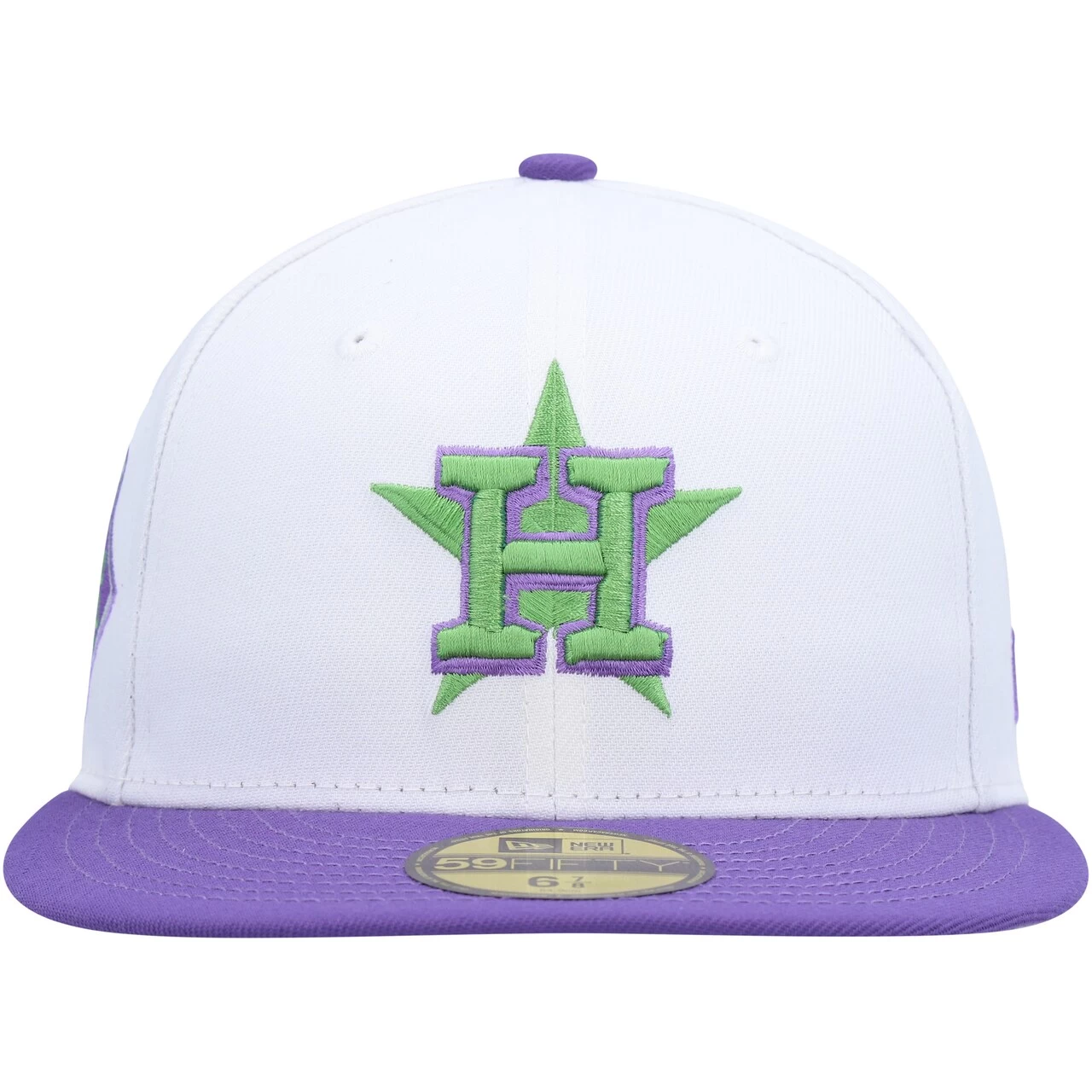 Men's Houston Astros New Era White 2017 World Series Side Patch 59FIFTY Fitted Hat - Image 2