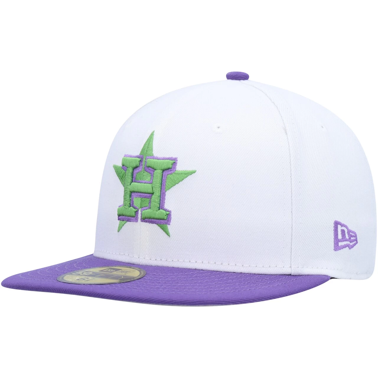 Men's Houston Astros New Era White 2017 World Series Side Patch 59FIFTY Fitted Hat - Image 3