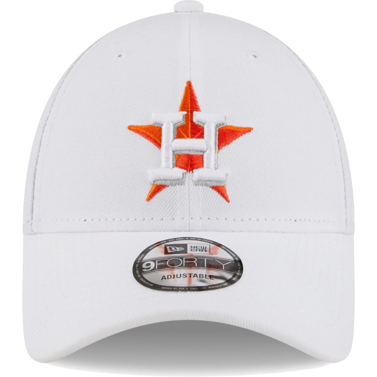 Men's Houston Astros New Era White League II 9FORTY Adjustable Hat - Image 2