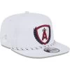 Men's Los Angeles Angels New Era White Golfer Tee 9FIFTY Snapback Hat