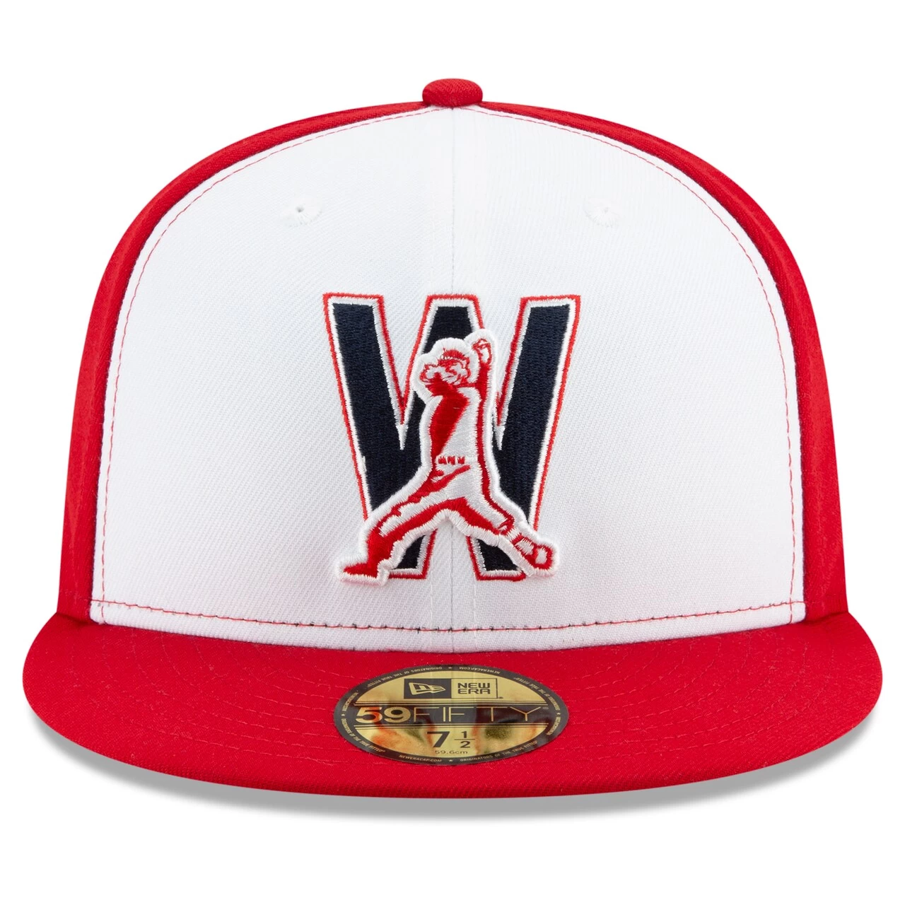 Men's Washington Nationals New Era White Alternate 4 2020 Authentic Collection On-Field 59FIFTY Fitted Hat - Image 2