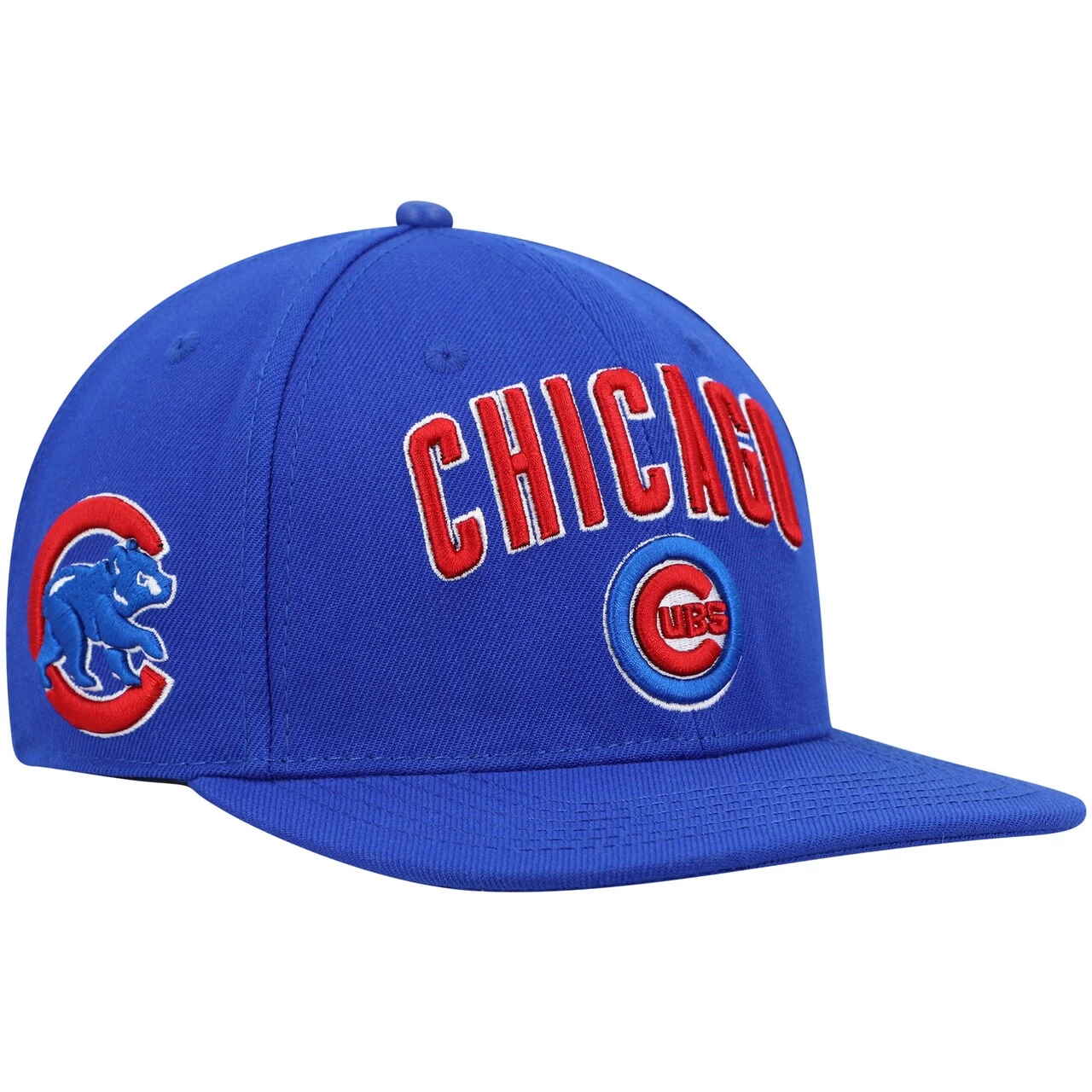 Men's Chicago Cubs Pro Standard Royal Stacked Logo Snapback Hat