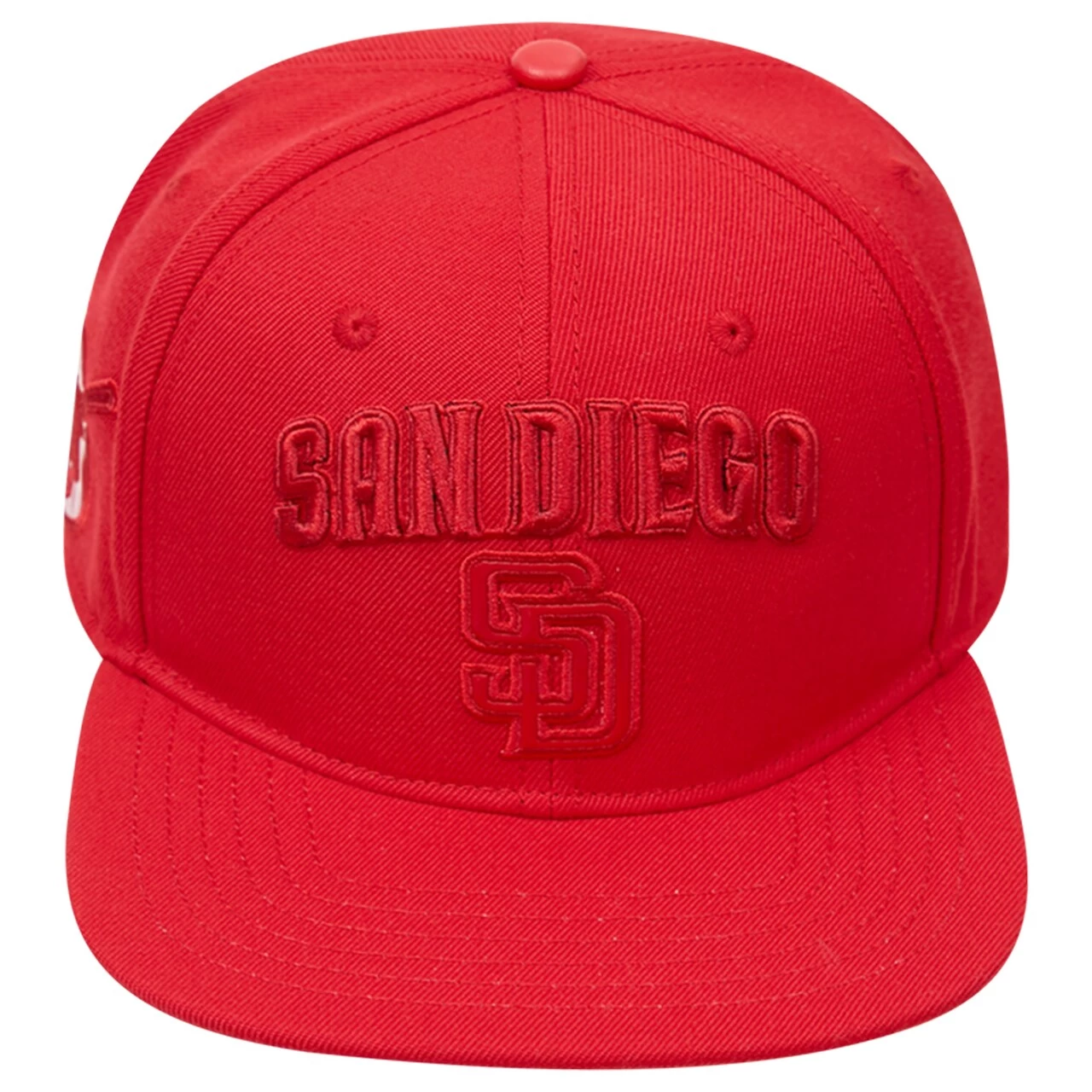 Men's San Diego Padres Pro Standard Triple Red Snapback Hat - Image 2