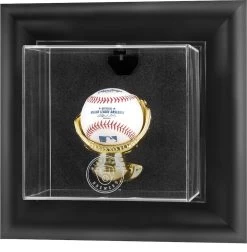 Milwaukee Brewers Fanatics Authentic Black Framed Wall-Mounted 2020-Present Logo Baseball Display Case