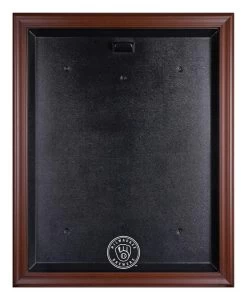 Milwaukee Brewers Fanatics Authentic Brown Framed 2020-Present Logo Jersey Display Case