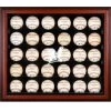 Milwaukee Brewers Fanatics Authentic Logo Mahogany Framed 30-Ball Display Case