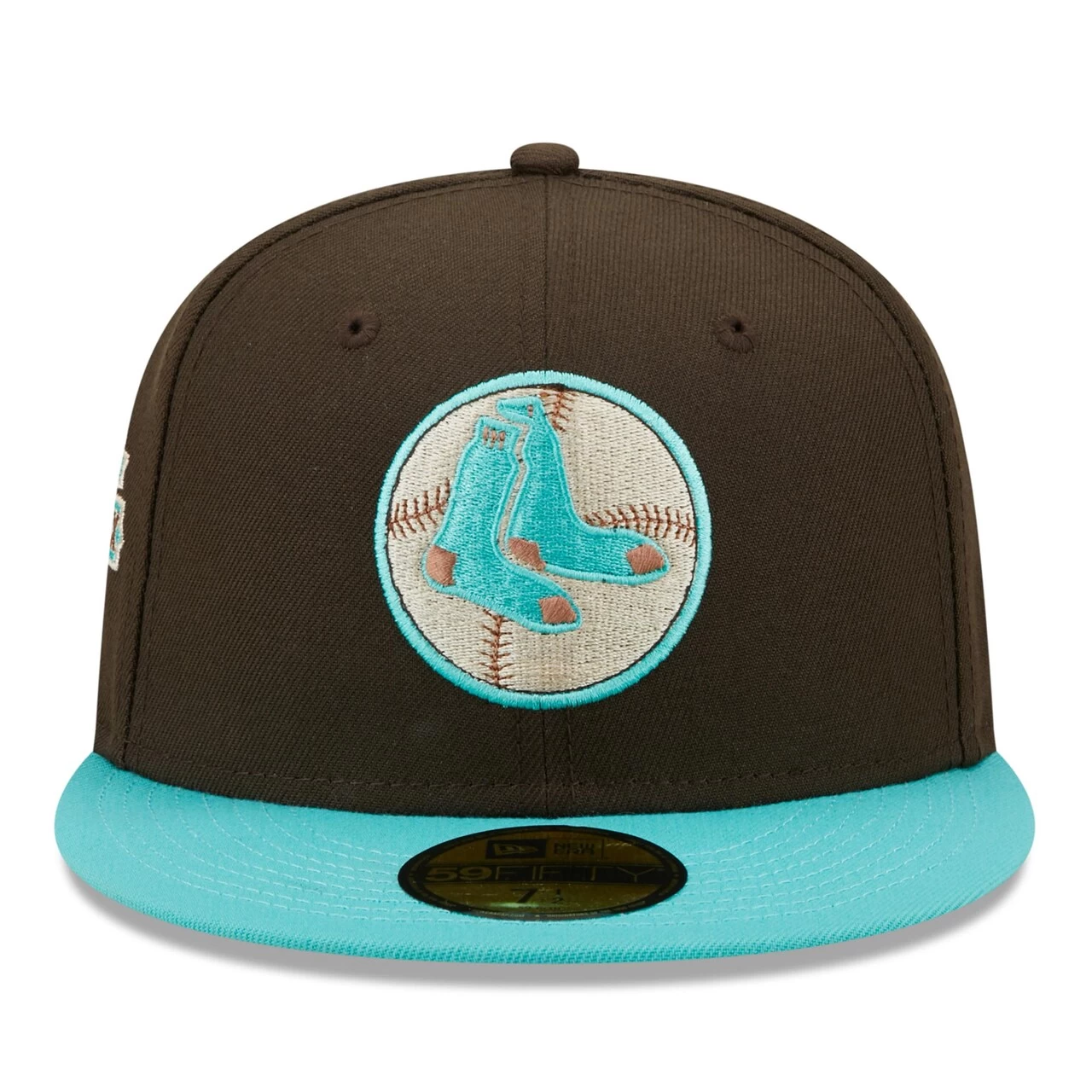 Men's Boston Red Sox New Era Brown/Mint Walnut Mint 59FIFTY Fitted Hat - Image 2