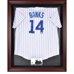 Fanatics Authentic MLB Mahogany Framed Logo Jersey Display Case