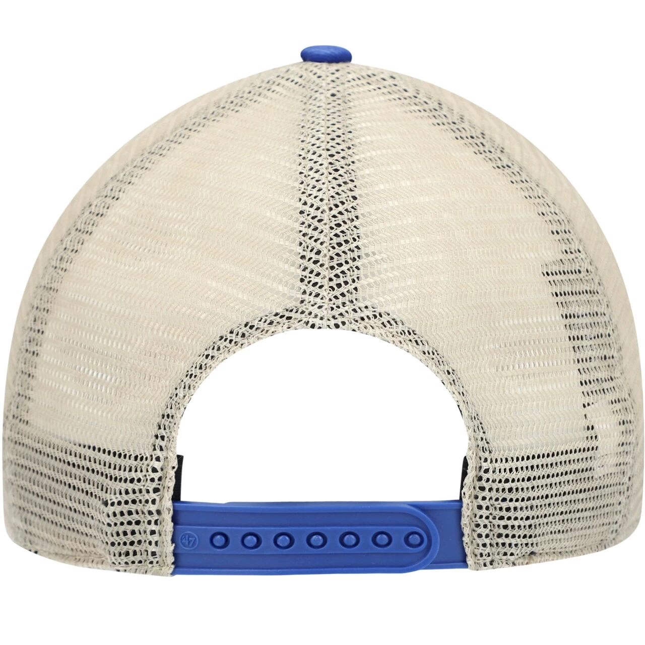 Men's Toronto Blue Jays '47 Royal/Natural Flagship Washed MVP Trucker Snapback Hat - Image 4