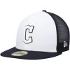 Men's Cleveland Guardians New Era White/Navy 2023 On-Field Batting Practice 59FIFTY Fitted Hat