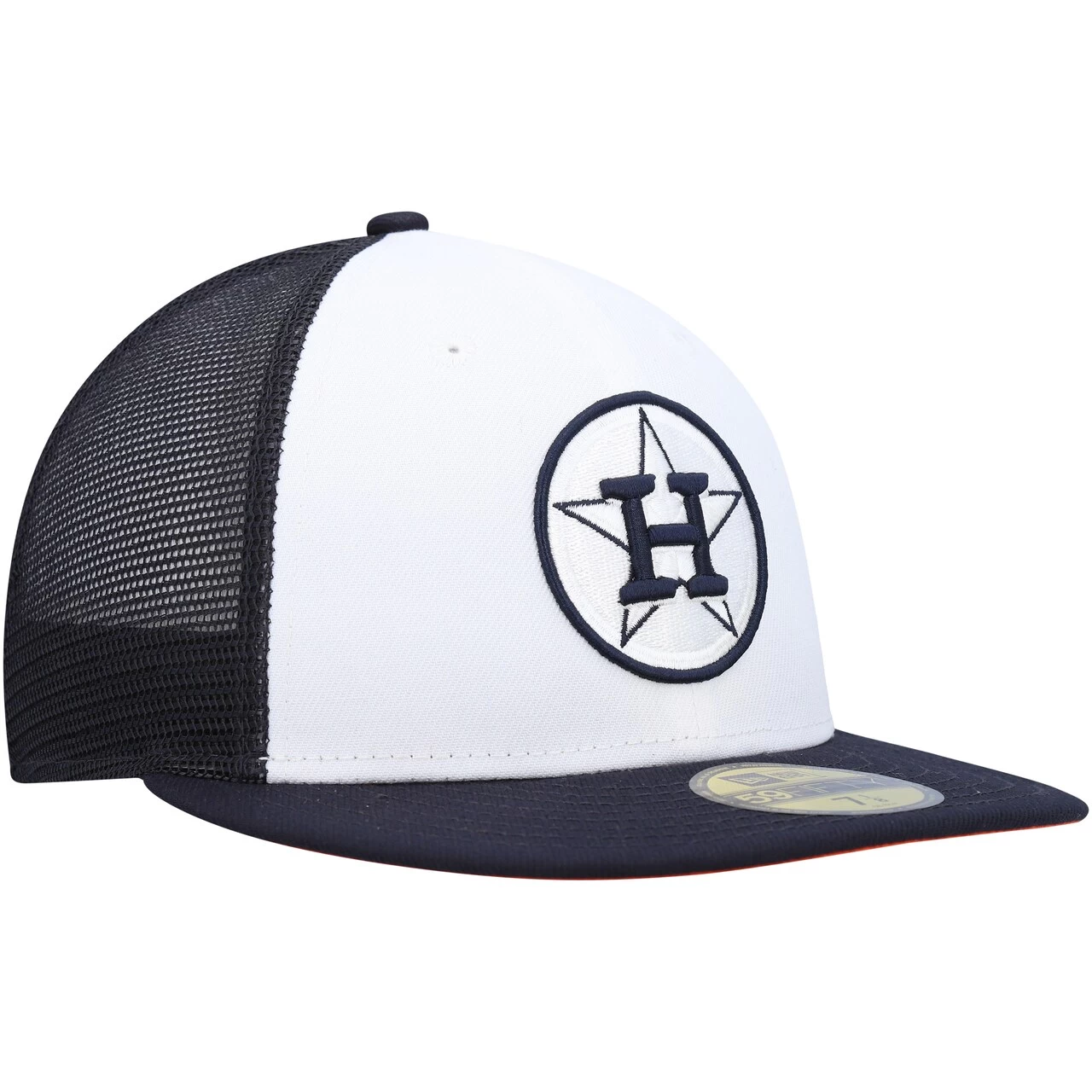 Men's Houston Astros New Era White/Navy 2023 On-Field Batting Practice 59FIFTY Fitted Hat - Image 3