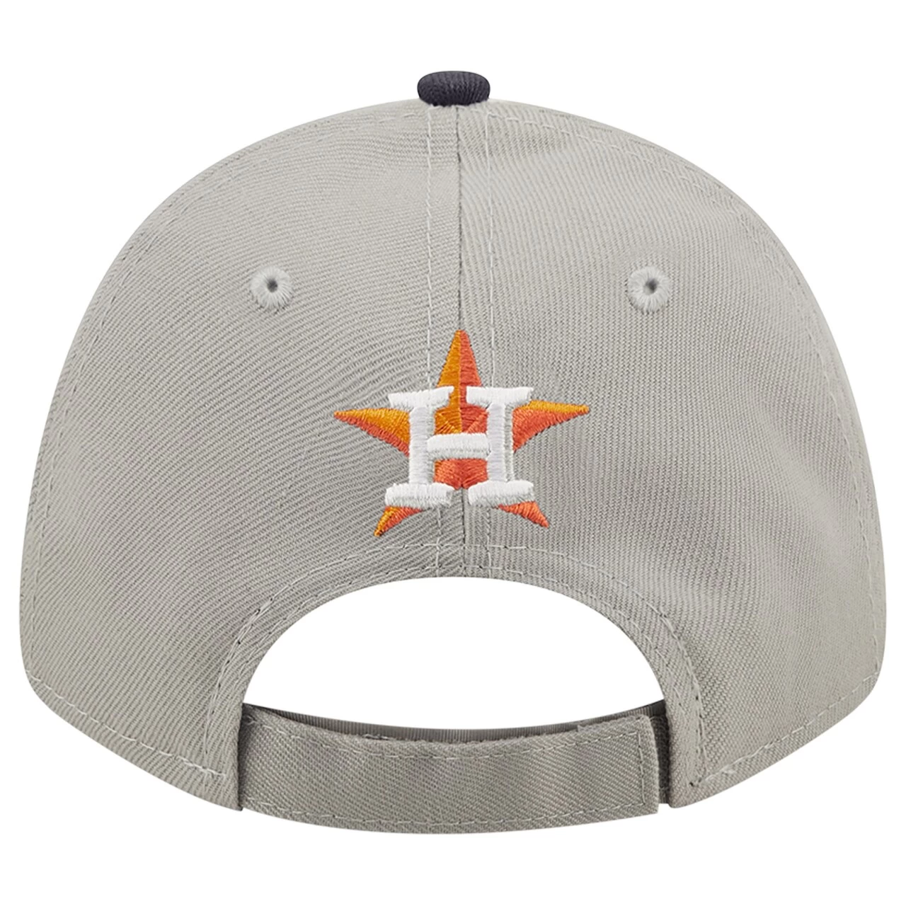 Men's Houston Astros New Era Gray/Navy League 9FORTY Adjustable Hat - Image 4