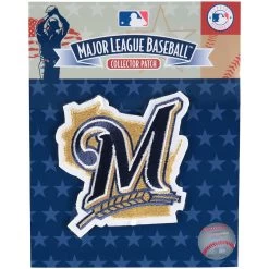 Milwaukee Brewers Gold/Navy "M" Secondary Logo Patch