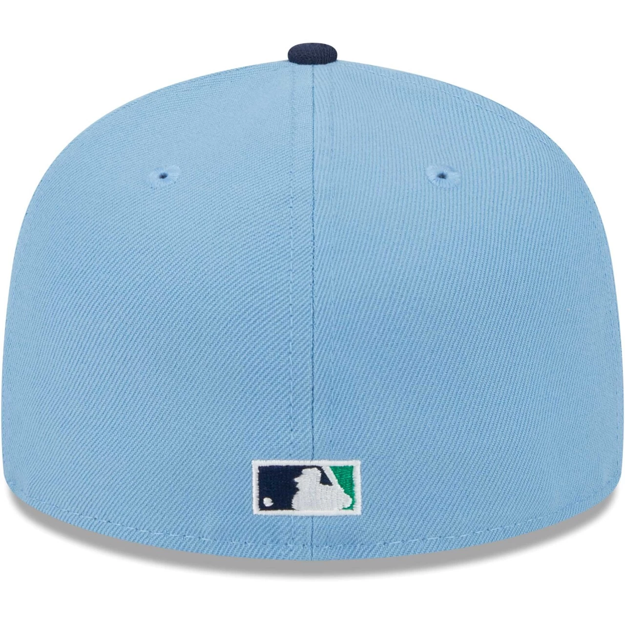 Men's New York Mets New Era Light Blue/Navy Green Undervisor 59FIFTY Fitted Hat - Image 4