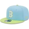 Men's Boston Red Sox New Era Light Blue/Neon Green Spring Basic Two-Tone 9FIFTY Snapback Hat