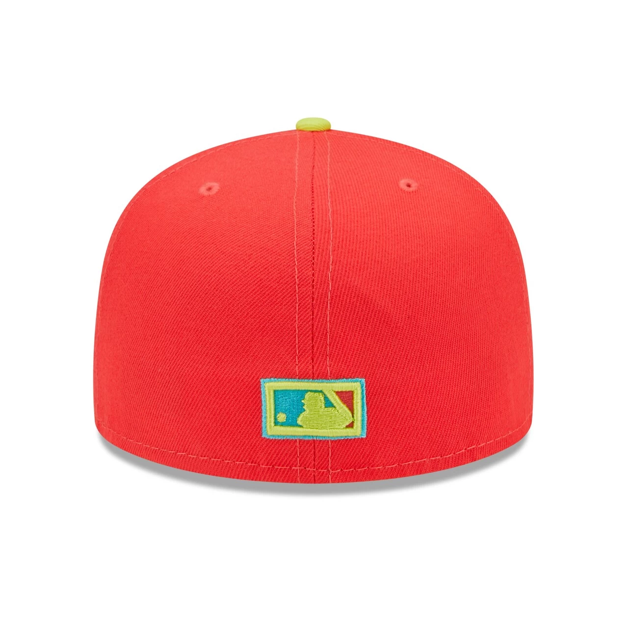 Men's Florida Marlins New Era Red/Neon Green 1993 Inaugural Season Lava Highlighter Combo 59FIFTY Fitted Hat - Image 4