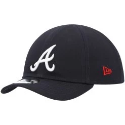 Newborn & Infant Atlanta Braves New Era Navy My First 9TWENTY Stretch Fit Hat