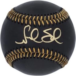 Autographed Los Angeles Angels Noah Syndergaard Fanatics Authentic Black Leather Baseball