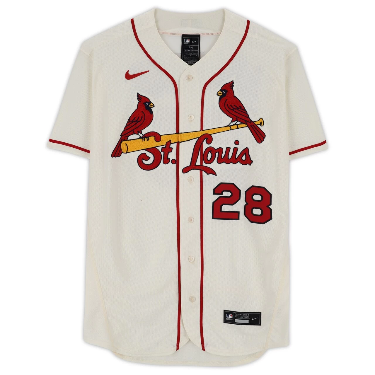 Nolan Arenado St. Louis Cardinals Autographed Fanatics Authentic Cream Nike Authentic Jersey - Image 3