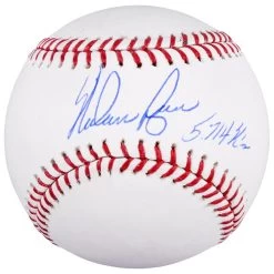 Autographed Texas Rangers Nolan Ryan Fanatics Authentic Baseball With 5714 K's Inscription