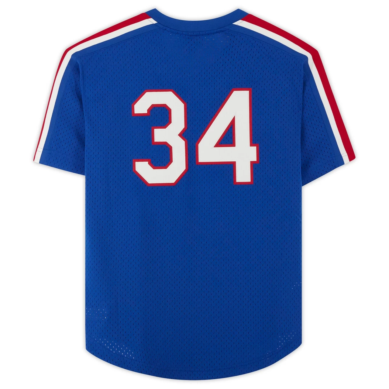 Autographed Texas Rangers Nolan Ryan Fanatics Authentic Royal Mitchell & Ness Cooperstown Collection Replica Jersey With "H.O.F. '99" Inscription - Image 3