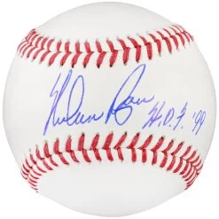 Autographed Texas Rangers Nolan Ryan Fanatics Authentic Baseball With "HOF 99" Inscription